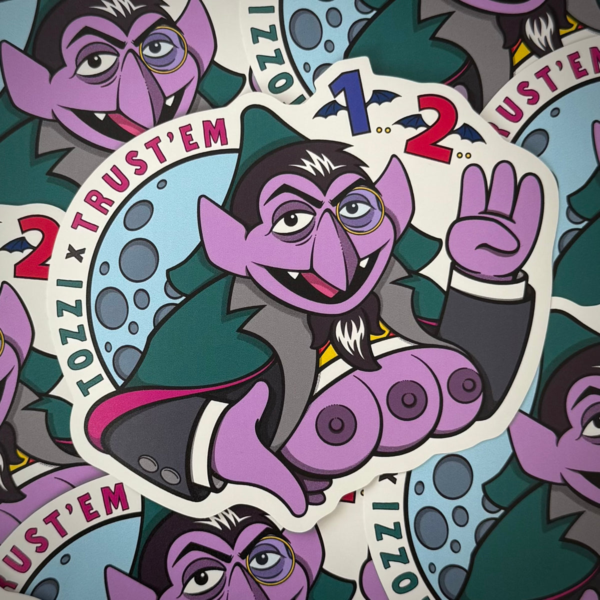 Count To Three Sticker