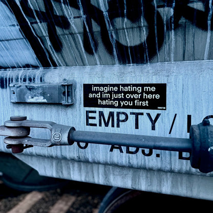 Imagine Hating Me Bumper Sticker