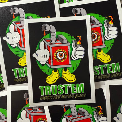 Watch The World Burn Stickers